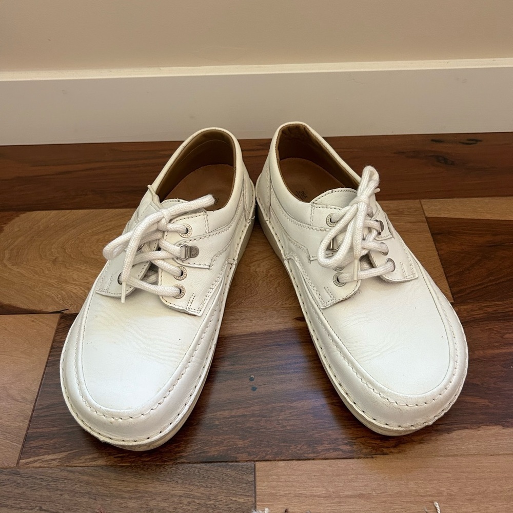 Birkenstock Men's Cream Lace-Up Shoes